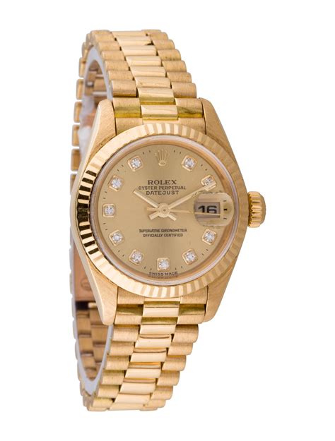 ladies gold rolex watches oyster perpetual datejust|Rolex Oyster Perpetual date women's.